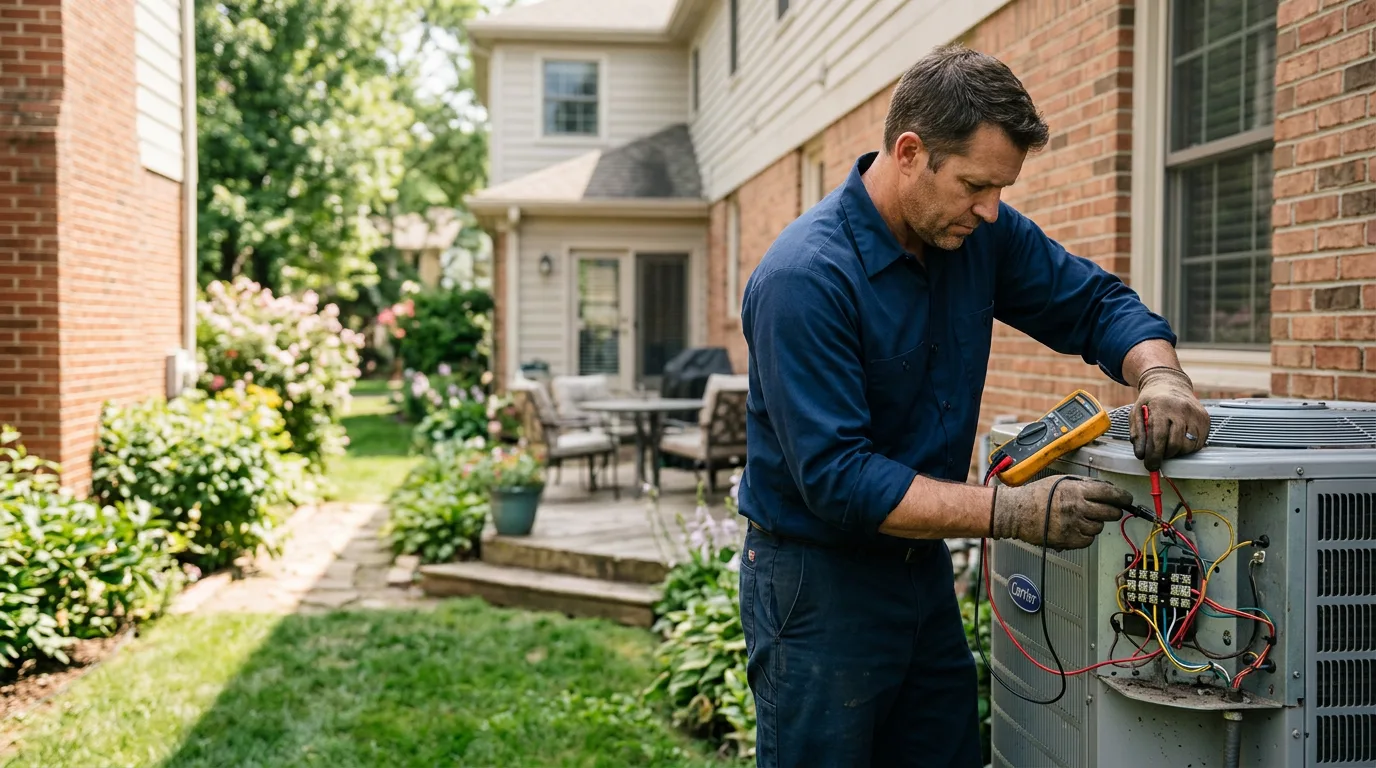 HVAC technician working near Stafford, VA